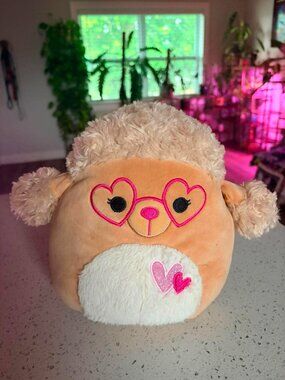 Squishmallows Eden the Lamb Valentine's Plush | Heart Glasses | Original Squishm